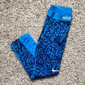 NIKE Pro Blue Athletic Leggings